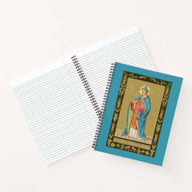 St. Thomas Becket with Sword in Mitre (P 005) Notebook (Inside)