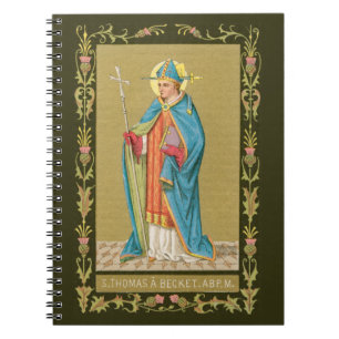 St. Thomas Becket with Sword in Mitre (P 005) Notebook