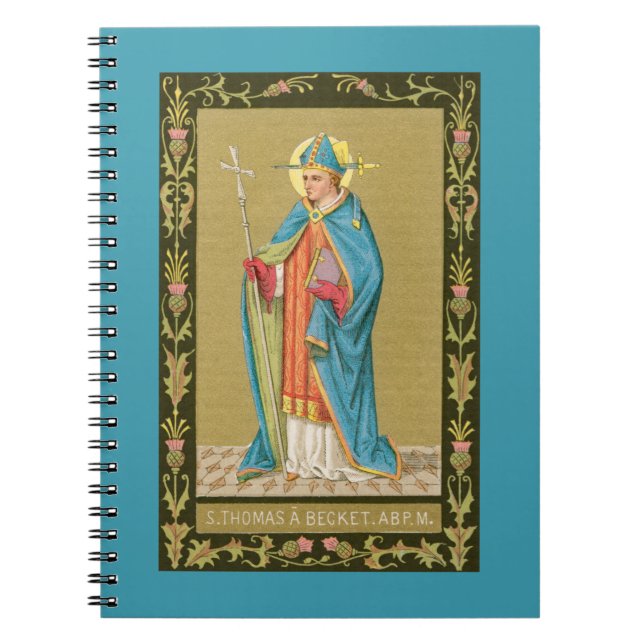 St. Thomas Becket with Sword in Mitre (P 005) Notebook (Front)