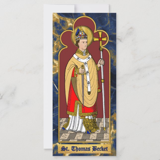St. Thomas Becket with Sword (M 033; Colourized) (Front)