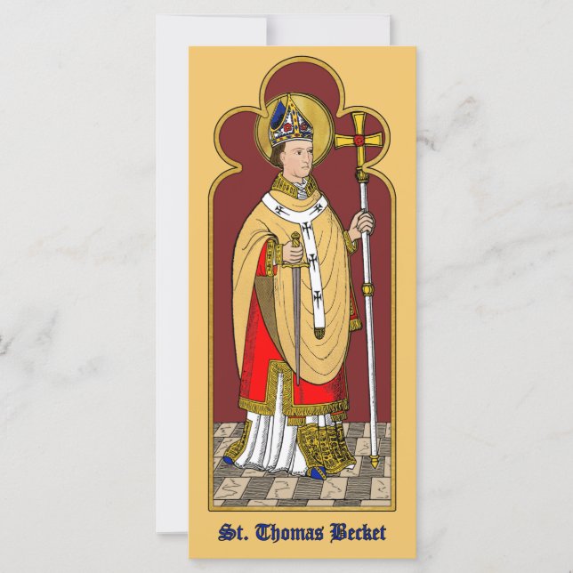 St. Thomas Becket with Sword (M 033; Colourized) (Front)