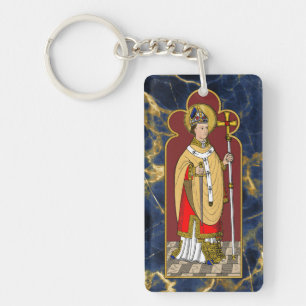 St. Thomas Becket with Sword (M 033; Colourized) Key Ring