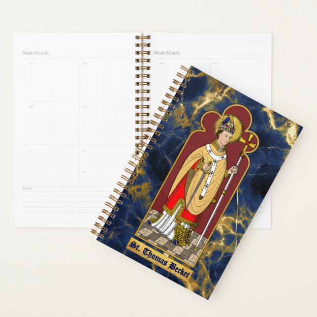 St. Thomas Becket with Sword (M 033; Colourized) Planner (Display)