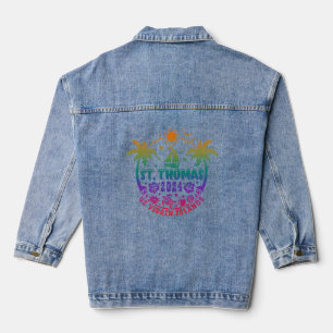 St. Thomas Bliss: Tropical U.S. Virgin Islands Denim Jacket