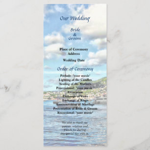 St Thomas Boats in Harbour Wedding Program