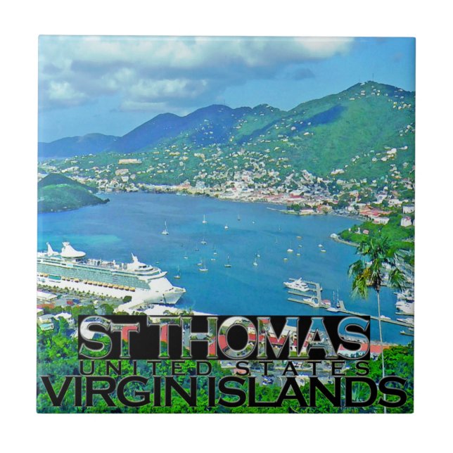 St Thomas Ceramic Tile (Front)