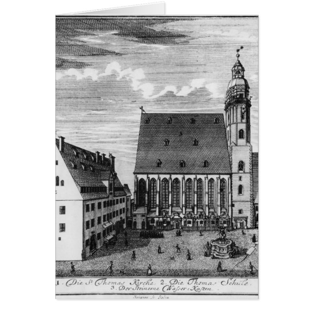 St. Thomas Church and School in Leipzig, 1723 (Front)