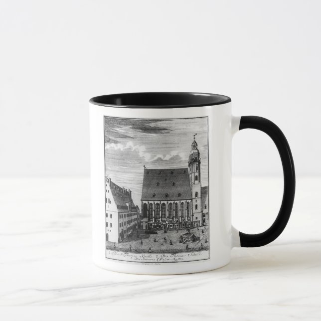 St. Thomas Church and School in Leipzig, 1723 Mug (Right)