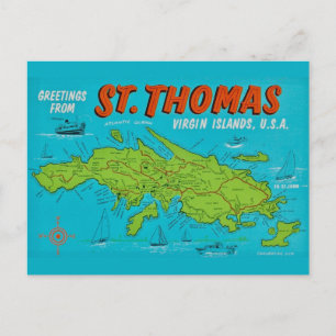 St. Thomas Island Postcard