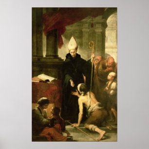 St. Thomas of Villanueva Distributing Alms, 1678 Poster
