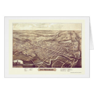 St. Thomas, ON, Canada Panoramic Map - 1896