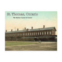 St. Thomas, Ontario - MC Railroad Station c. 1910