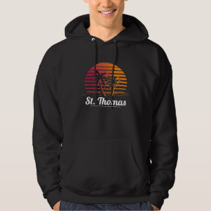 St Thomas Retro Throwback Vintage 80s Surf Tee