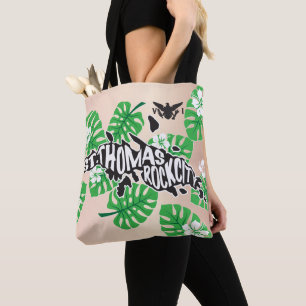 St. Thomas "Rock City" Tropical, Rose Gold Tote Bag