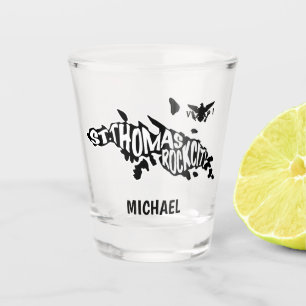 St. Thomas "Rock City" Virgin Islands Shot Glass