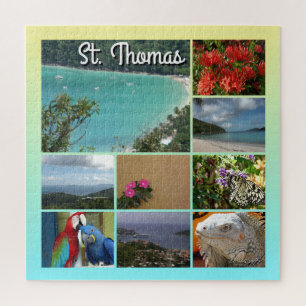 St. Thomas - Scenic Photo Collage 6115 Jigsaw Puzzle