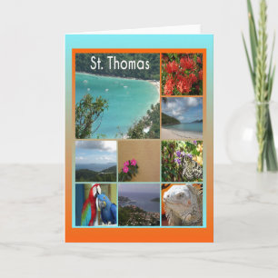 St. Thomas - Scenic Photo Collage 6119 Card