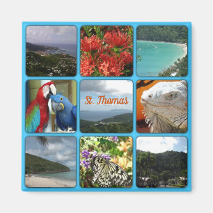 St. Thomas - Scenic Photo Collage Magnet