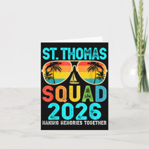 St Thomas Squad 2026 Vacation Friends Family Card