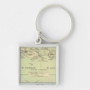 St Thomas, St Jan, St Crook Key Ring