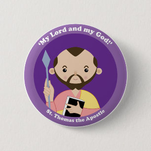 St. Thomas the Apostle 6 Cm Round Badge