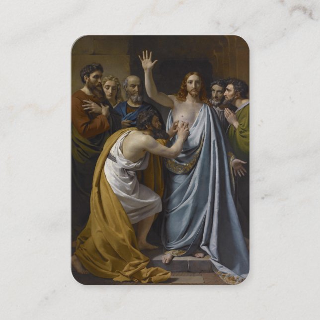 St. Thomas the Apostle Catholic Prayer Religious Place Card (Front)