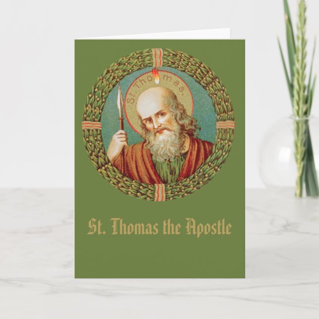 St Thomas the Apostle (JMAS12) Blank Greeting Card (Front)