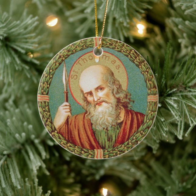 St. Thomas the Apostle (JMAS 12) Ceramic Ornament (Tree)