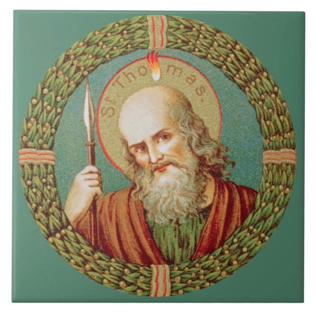 St. Thomas the Apostle (JMAS 12) Ceramic Tile (Front)