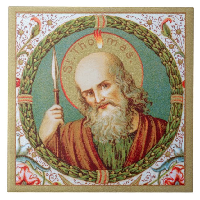 St. Thomas the Apostle (JMAS 12) Ceramic Tile (Front)