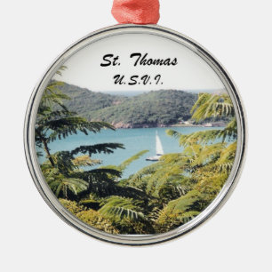 St. Thomas, U.S.V.I. Metal Tree Decoration
