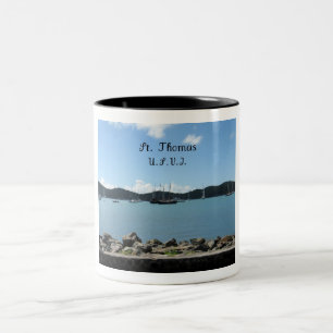 St. Thomas, U.S.V.I Two-Tone Coffee Mug