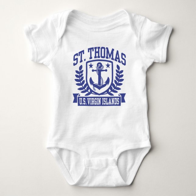St. Thomas U.S. Virgin Islands Baby Bodysuit (Front)