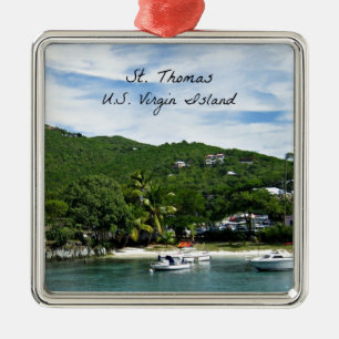 St. Thomas, U.S. Virgin Islands Metal Ornament