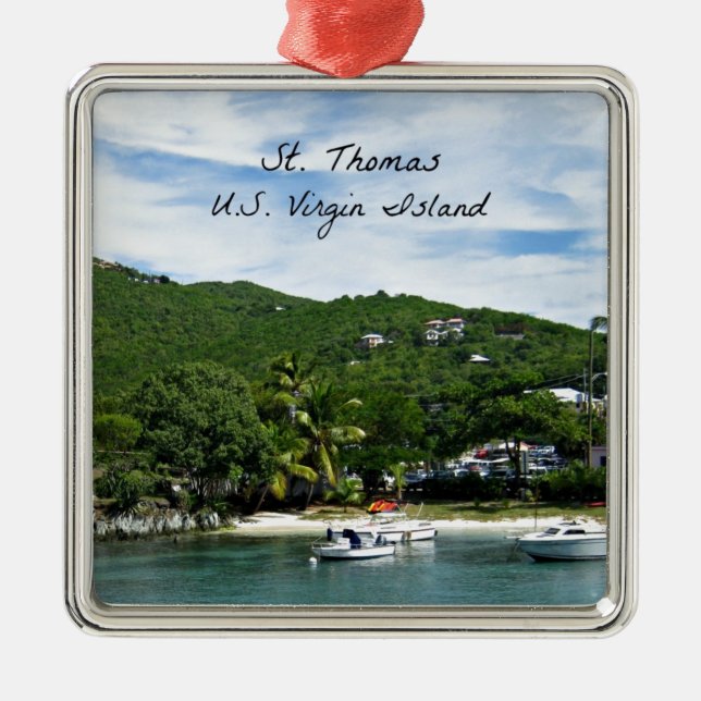 St. Thomas, U.S. Virgin Islands Metal Ornament (Front)