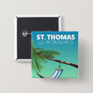 St Thomas US Virgin Islands. 15 Cm Square Badge
