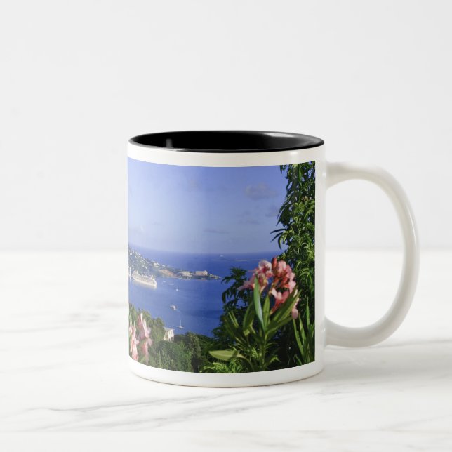 St. Thomas, US Virgin Islands. Charlotte Two-Tone Coffee Mug (Right)
