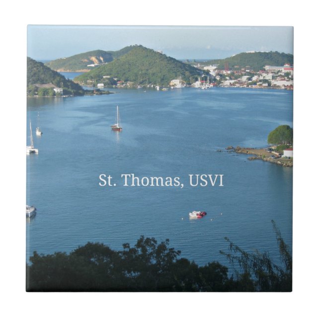 St. Thomas, USVI Ceramic Tile (Front)
