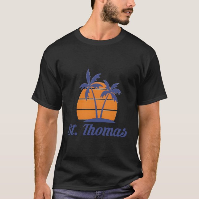 St. Thomas Usvi Virgin Islands Caribbean Beach Tou T-Shirt (Front)