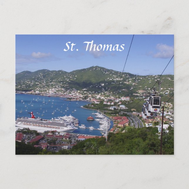 St Thomas View Postcard (Front)