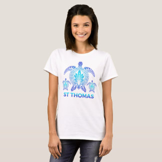 St Thomas Virgin Islands Blue Sea Turtle Souvenirs T-Shirt