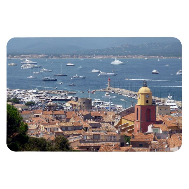 st tropez harbour magnet (Horizontal)