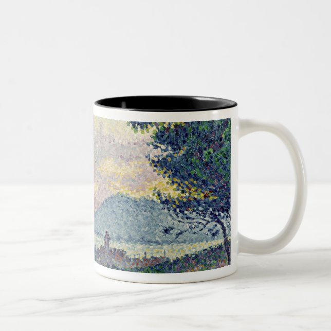 St. Tropez, Pinewood, 1896 Two-Tone Coffee Mug (Right)