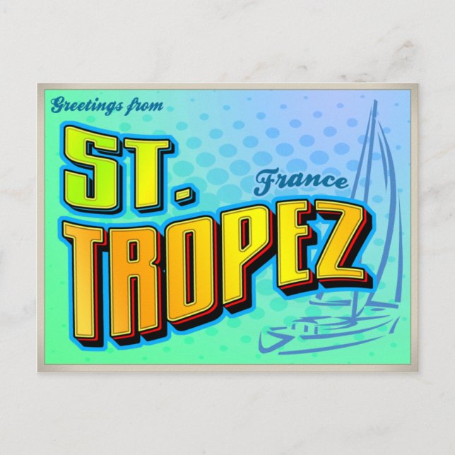 ST. TROPEZ POSTCARD (Front)
