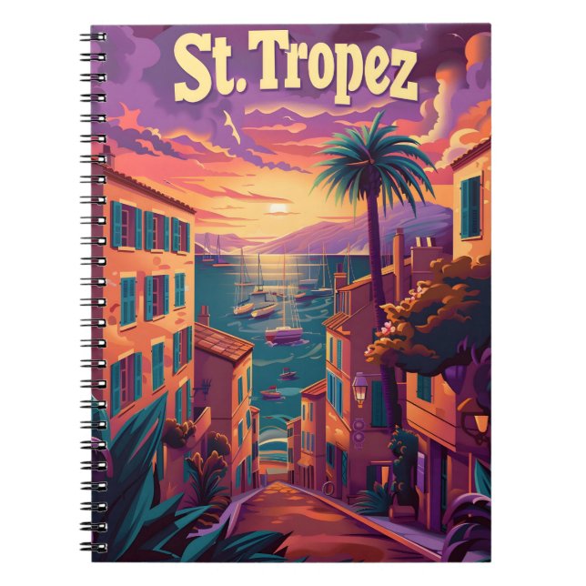 St.Tropez Sunset Notebook (Front)