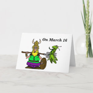 St. Urho Displaced Grasshoppers Greeting Card