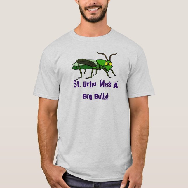 St. Urho Grasshopper Bully  T-shirt   Customise It (Front)