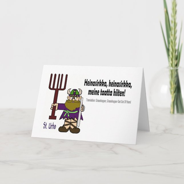 St. Urho - Heinasirkka Card (Front)