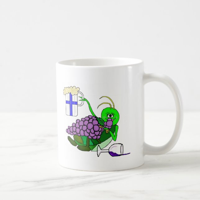 St. Urho Mug w/ Drunk Grasshopper by Brownielocks (Right)