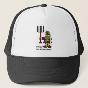 St. Urho with One Grasshopper on his hat Hat
